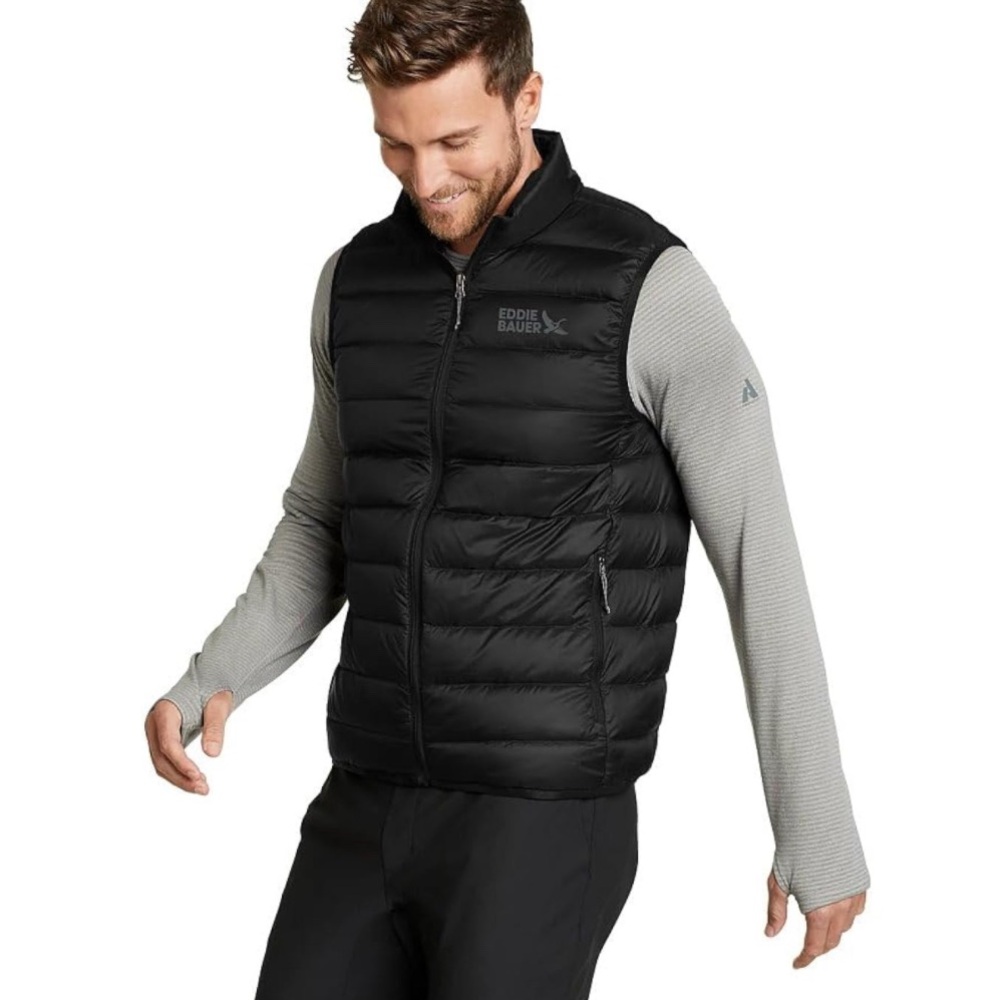 Eddie Bauer CirrusLite Down Puffer Vest NEW Black Outdoor Gorpcore XL Athleisure